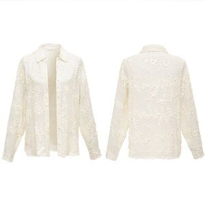 Gold Hawk Lexi Sequin Button Down